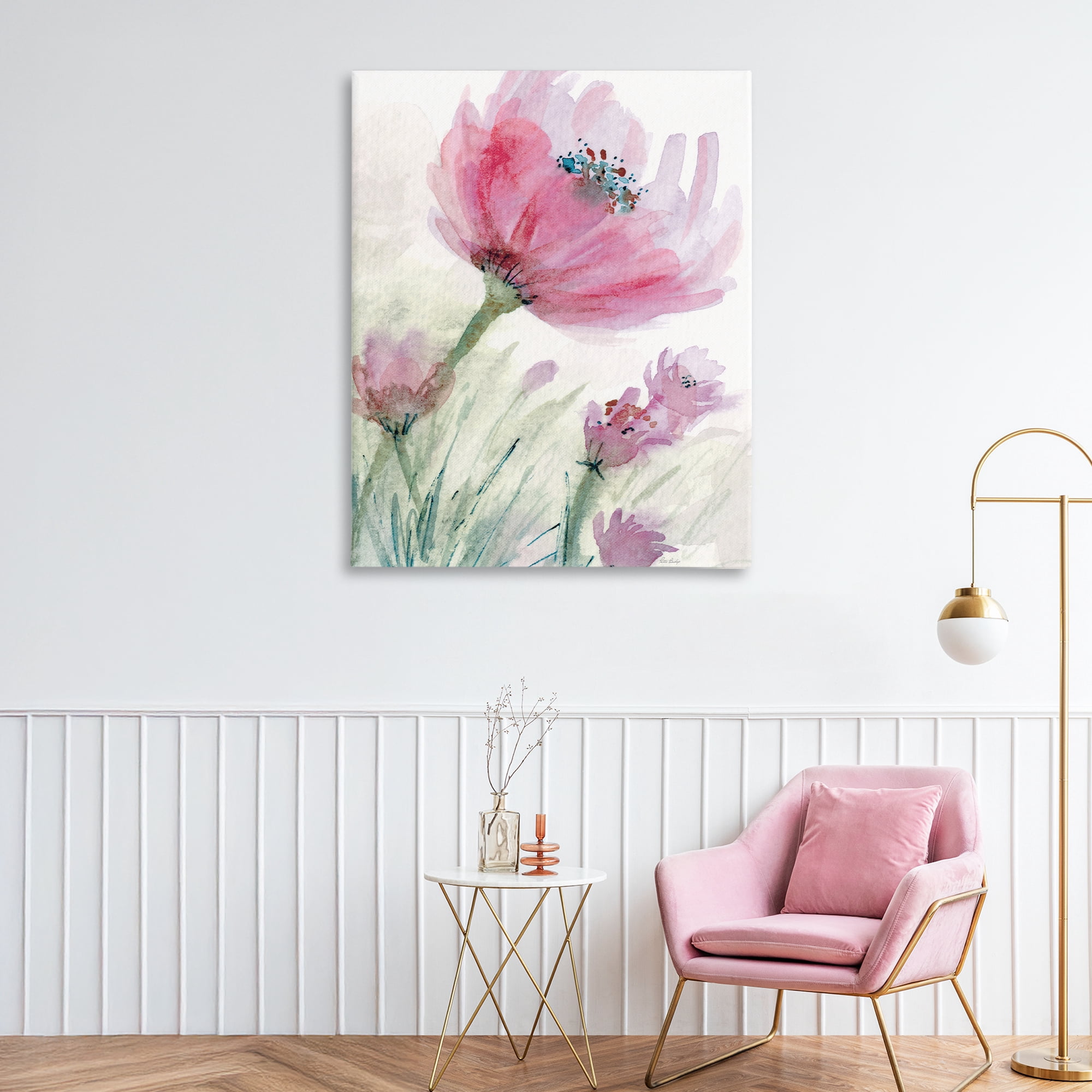 Stupell Industries Pink Flower & Speckled Stamen Canvas Wall Art, design by Patti Bishop