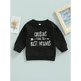 thumbnail image 2 of Wassery Infant Baby Girls Clothes 6M 12M 18M 24M 3T Toddler Girl Pullover Sweatshirts Long Sleeve Round Neck Letter Print Tops Fall Casual Outfit Sets 0-3T, 2 of 8
