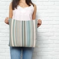 thumbnail image 2 of Light Blue Striped Pillow Covers 16x16 Inch Decorative Throw Pillow Cover, Farmhouse Thin Line Modern Abstract Art Sofa Pillowcases Accent Cushion Case Home Decor Bedroom Living Room, 2 of 6
