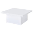 thumbnail image 4 of Pemberly Row Square Coffee Table in White High Gloss Finish, 4 of 8