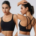 thumbnail image 4 of Womens Bras Women Plus Size Solid Color Back Sports Bra Fitness Clothes Running Drying Yoga Underwear Sports Bras for Women Summer Plus Size Bras for Women, 4 of 5