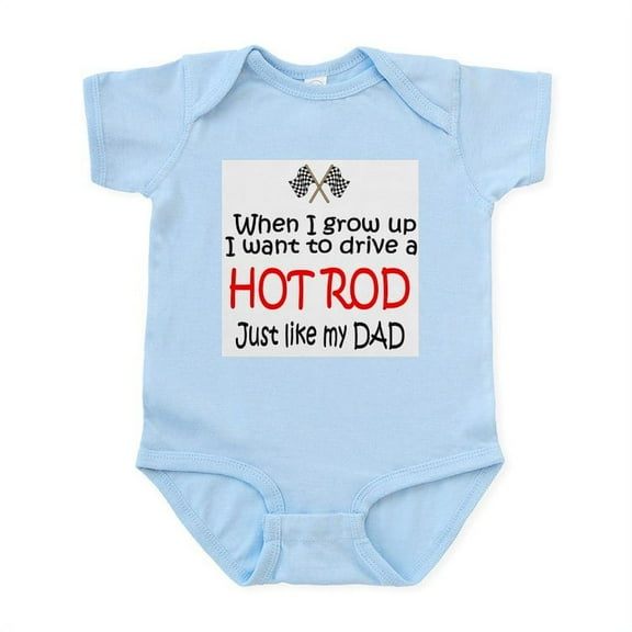CafePress - WIGU Hot Rod Dad Infant Bodysuit - Baby Light Bodysuit, Size Newborn - 24 Months