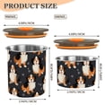thumbnail image 3 of Bernese Mountain Dog Airtight Coffee Bean Canister 30oz Food Storage Containers with Lids For Gournd, Tea, Sugar, Flour, Rice, Cereal, Candy Cookie Jar, 3 of 8