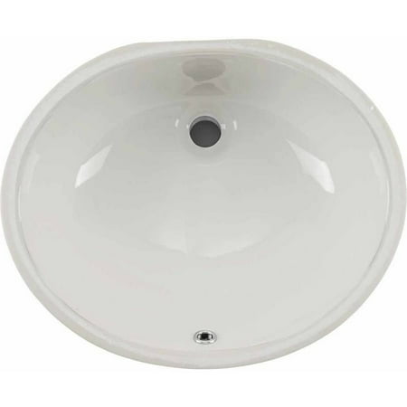 - Magnus Sinks 15-in x 12-in Glazed Porcelain Bathroom Sink in White