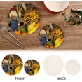 thumbnail image 4 of SKYSONIC Scarecrow Autumn Pot Holders Trivets, 2 Pcs Heat Resistant Trivets,Happy Thanksgiving Day Cotton Thread Weave Mats for Hot Pads Pans Pot Bowl Teapot for Kitchen Decor, 4 of 7