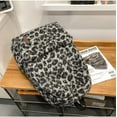 thumbnail image 3 of Fuzzy Cheetah Cute Backpack, Y2k Purse Fleece Chic Bookbag Trendy Aesthetic Coquette Daypack 90s Purse, 3 of 9