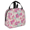 thumbnail image 2 of Sikiie Purple Watercolor Flowers Lunch Bag for Women & Men Adult Insulated Lunch Box, Food Lunch Containers Lunch Tote Bags for Work, Travel, Outdoor, 2 of 8