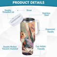 thumbnail image 4 of 40 oz Tumbler With Handle Stainless Steel Insulated Tumbler With Lid for Car Cup Holder Cute Little Squirrel, 4 of 9