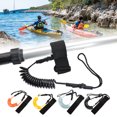 thumbnail image 2 of Kayak Paddle Board Leash SUP Paddle Stretchable Leash Kayak Surfboard Safety Rope Paddle Anti Lost Leash, 2 of 8
