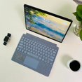 thumbnail image 6 of Detachable Type Cover for Microsoft Surface Pro Copilot+ (11th Edition)/Pro 11/10/9/8/X,13",Keyboard with Touchpad & Pen Holder,Ice Blue, 6 of 7