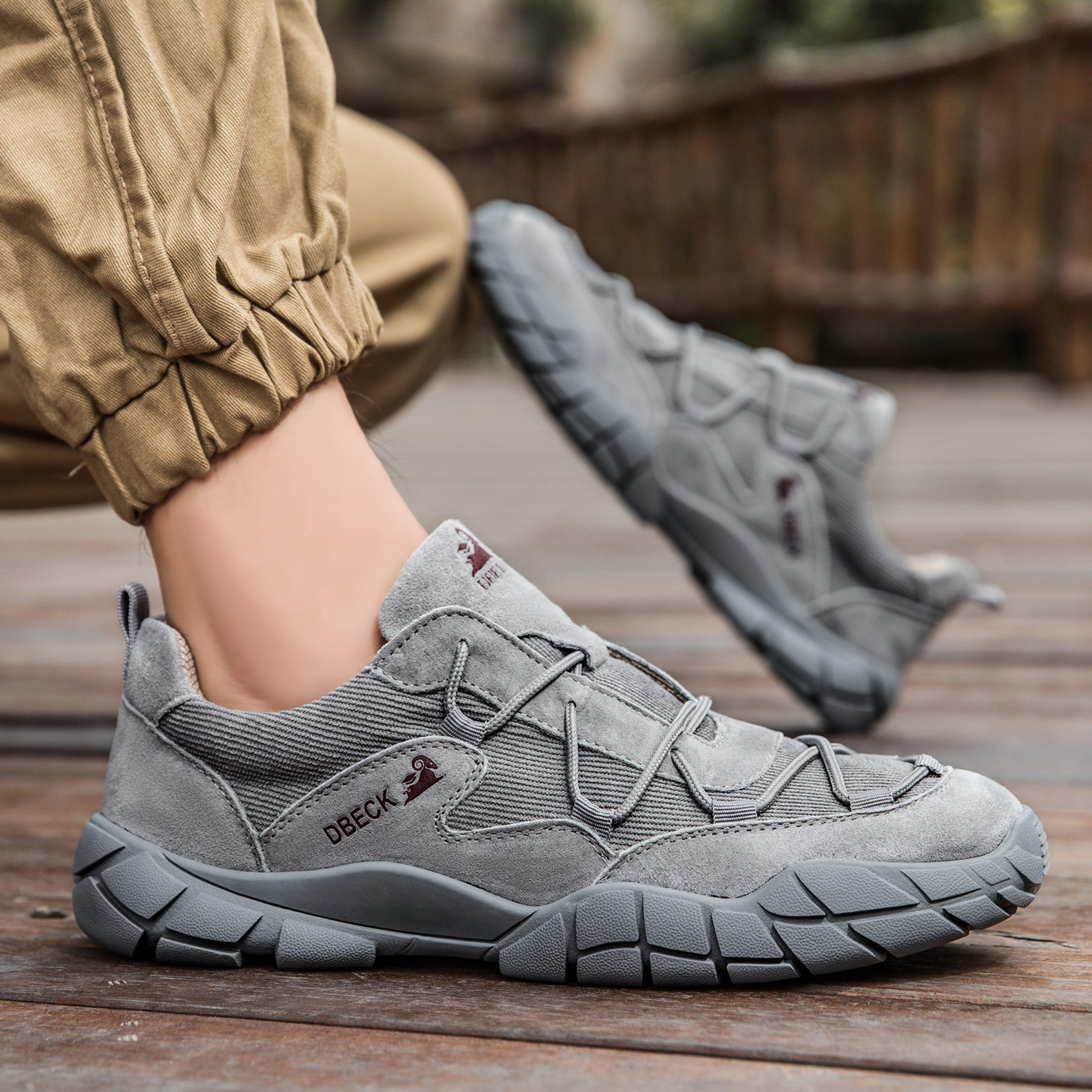 SKIUHS Men Lightweight Quick-drying Comfortable Hiking Shoes