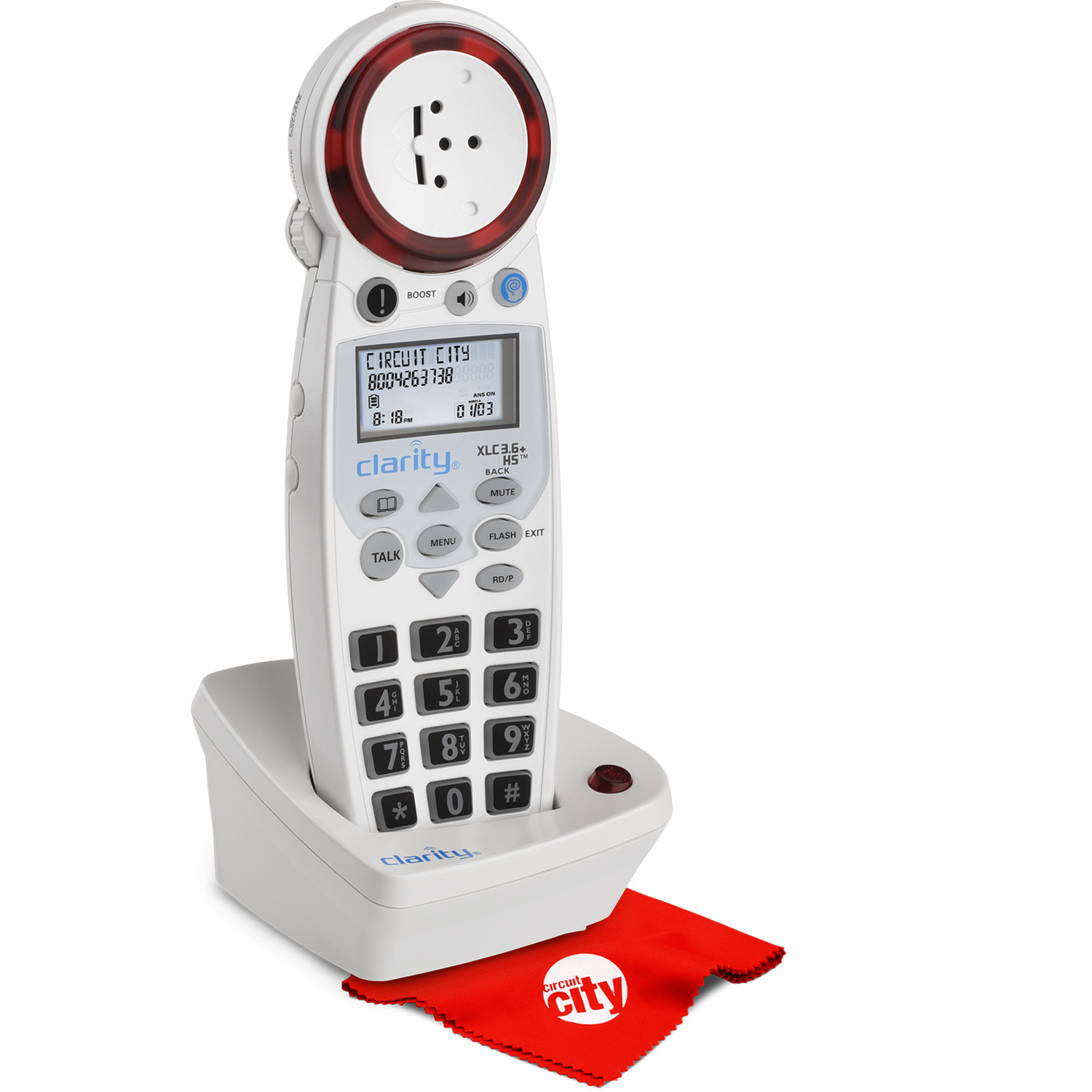 Clarity XLC3.6+HS Severe Hearing Ampified Cordless Expandable Handset