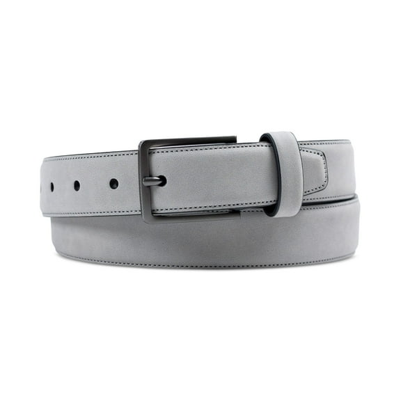 Alfani Men's Faux Suede ApparelBelt Belt Grey XL 42-44