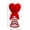 Red, variant on 3.15x6.3 Inch Red Heart Shaped Valentine's Day Tree Topper Ornament ,2Pcs Mini Holiday Decoration Love Ornament with Spiral Base for Valentines Day Party Holiday Ornament Home Decoration(Red)