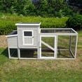 thumbnail image 5 of Farmhouse Luxury Wooden Chicken Coop with Integrated Run and Nesting Boxes, 5 of 7