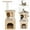 36" Beige, variant on SONGMY 55" Cat Tree Condo Tower, Beige Cat Activity Center for Small Medium Cats