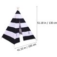 thumbnail image 2 of Kids play tent foldable white indoor outdoor toy black 1.3m, 2 of 5