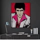 thumbnail image 2 of Cuadro Scarface Cara Cortada Tony Montana Canvas 5 Modelos Diferentes Cuadro Estilo Galeria, 2 of 2