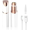 thumbnail image 4 of Safeglitz Women's Facial & Body Hair Remover - Travel Size Trimmer for Peach Fuzz, Upper Lips, Bikini Area, Arms & Legs, 4 of 9