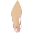 thumbnail image 6 of Journee Womens Knightly Sling Back Mid Stiletto Pointed Toe Pumps, Widths Available, 6 of 10