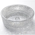 thumbnail image 3 of CastelloUSA Stadium 16" Round Basin Glass Crystal Bathroom Vessel Sink, 3 of 8