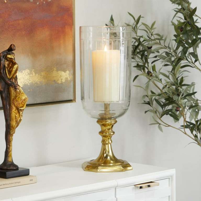 Gold hurricane lamp deals
