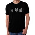 thumbnail image 1 of Men's Premium Blend Word Art T-shirt - Peace Love Dogs, 1 of 2