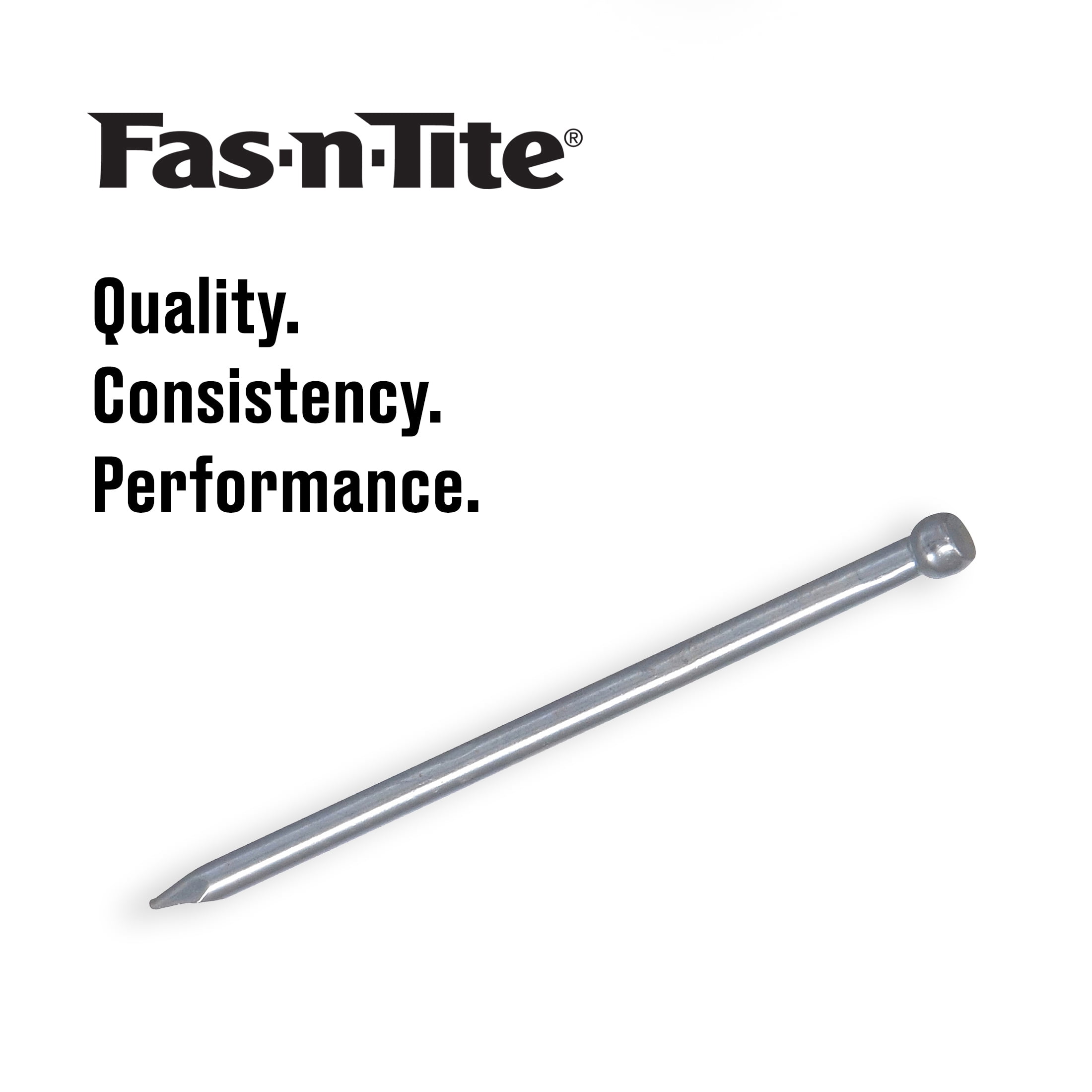(4 pack) Fas-n-tite Bright Wire Finishing Nails, 16 x 1-1/2", Steel, Silver, Interior Nails