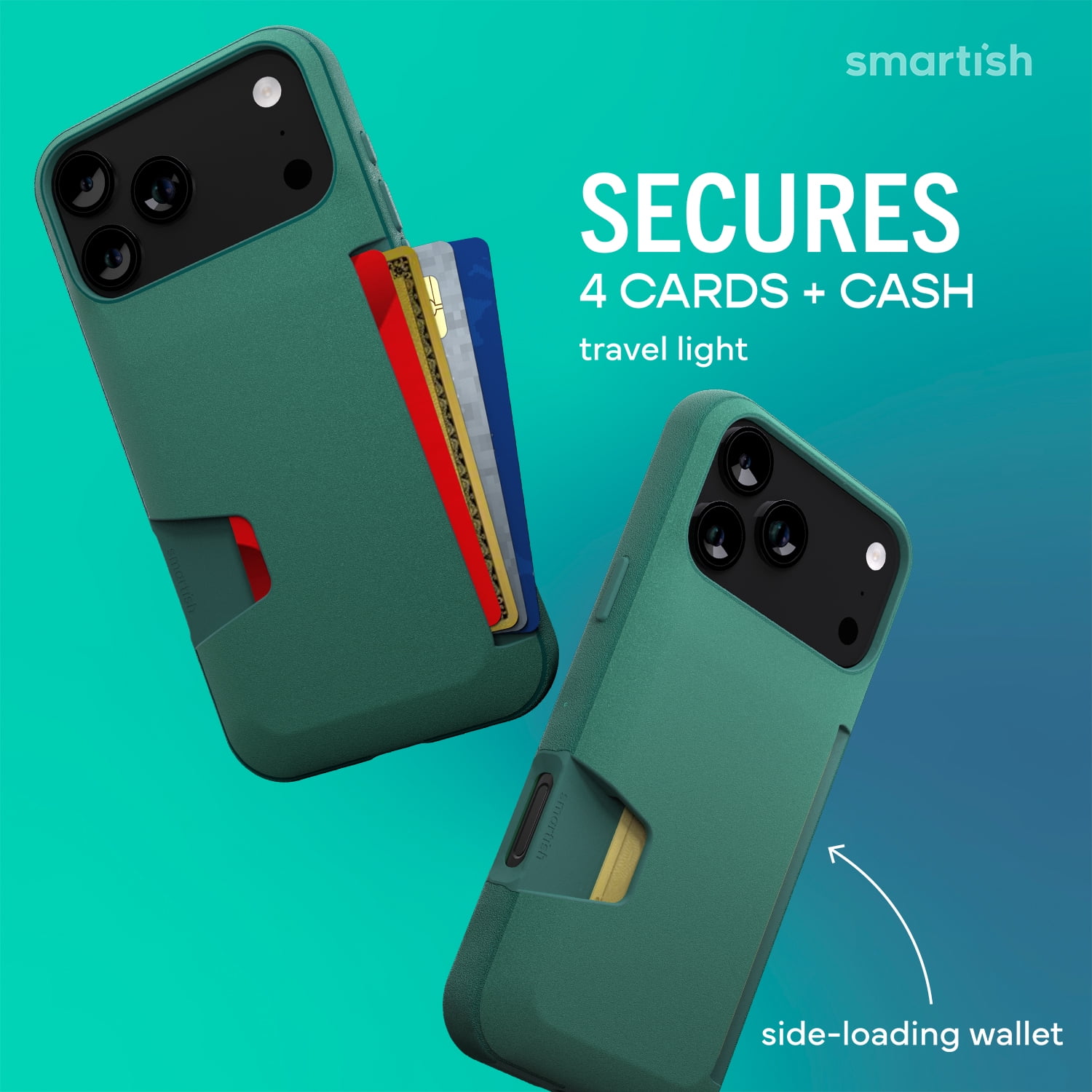 Smartish® iPhone 17 Pro Max Wallet Case - Wallet Slayer Vol. 1 [Slim + Protective] Credit Card Holder - Drop Tested Flip Hidden Card Slot Cover For Apple iPhone 17 Pro Max - So Jaded