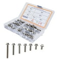 thumbnail image 3 of Hex Flange , M5  Assortment Kit Standard Thread Rustproof Multiple Lengths Screw Fasteners  For Machinery Production For Electrical Repair, 3 of 8