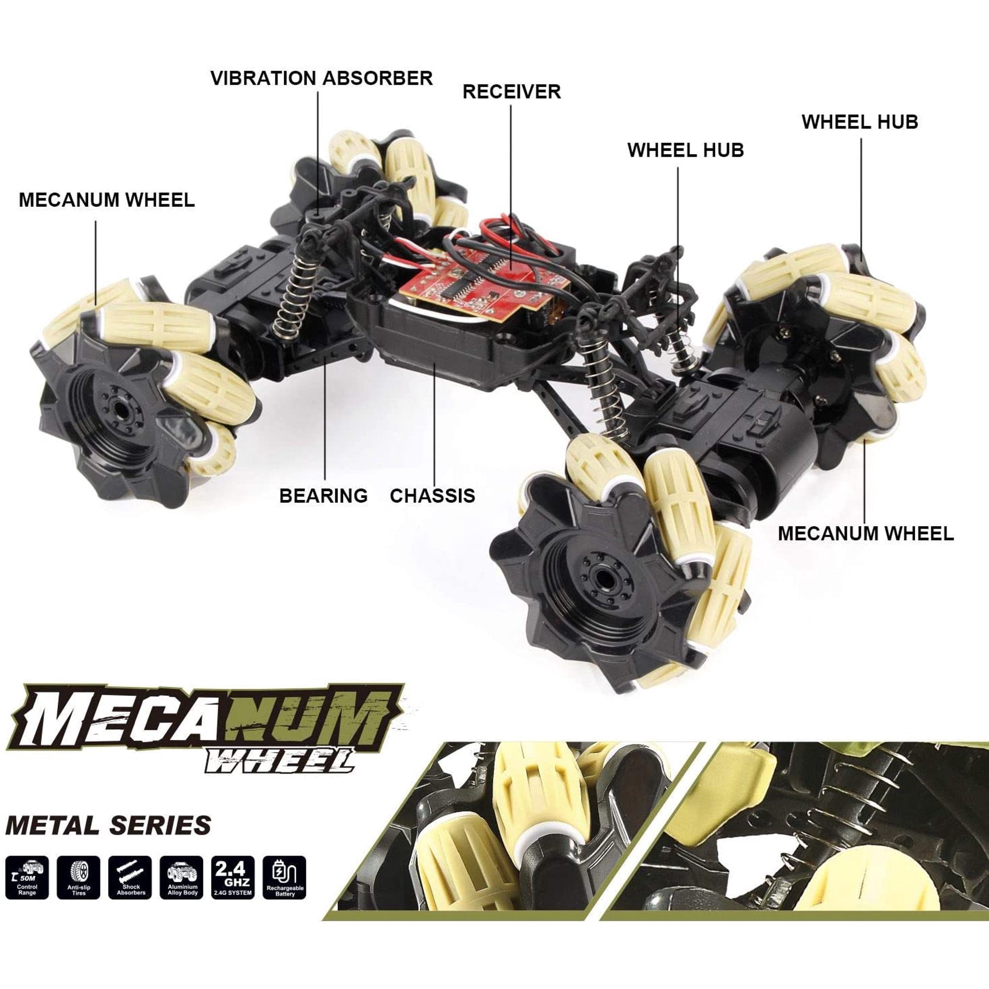 SZDUDU 1:16 Alloy Gesture Sensing Remote Control Car, 360° Rotating 4WD 2.4GHz Remote Control Gesture Sensing Car, RC Monster Trucks Toy Car for 6-12 Year Old Boys & Girls
