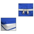 thumbnail image 6 of 4 Piece Zipper Sheet Set Includes (1 Zipper Fitted Sheet, 1 Flat Sheet And 2 Zipper PillowCase) with 8 Inch Deep Pocket 800 TC 100% Egyptian Cotton Solid Royal Blue Color Olympic Queen Size, 6 of 7
