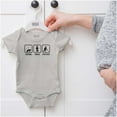 thumbnail image 5 of Crawl Walk Hockey Street Sign Humor Romper Boys or Girls Infant Baby Brisco Brands 6M, 5 of 6
