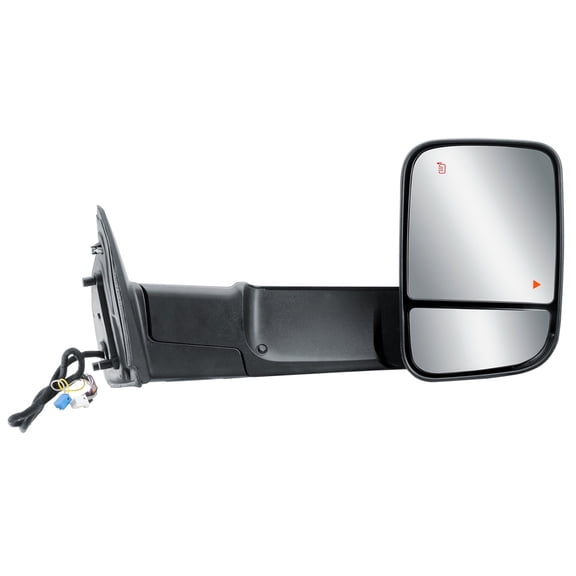 Passenger Right Side Towing Mirror Power BLIS And Black For 19-25 RAM 2500 3500