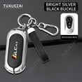 thumbnail image 4 of For Mercedes Benz GLC43 Car Key Case Zinc Alloy Leather Car Key Cover G500 GLB GLC ML C 3 buttons Car Key Shell, 4 of 9