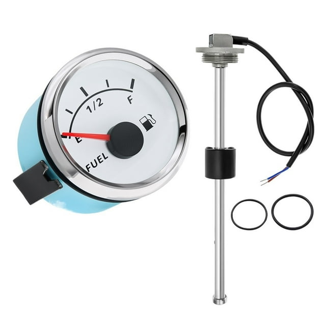0-190ohm Oil Liquid Tank Fuel Level Indicator 52MM Fuel Level Gauge With Fuel Level Sensor 100MM 125MM 150MM 200MM 250MM 400MM ,Easy to Install