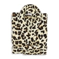 thumbnail image 3 of Linum Home Textiles Super Plush Leopard Print Bathrobe Color: Leopard Size: S/M, 3 of 5