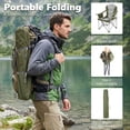 thumbnail image 4 of EDX Heavy Duty Camping Chair 500 lb Capacity, Oversized Extra Wide for Adults, Padded High Back Folding Lawn Chair, 500 lbs Steel Frame, Portable Outdoor Camping Chair with Cup Holder, Green, 4 of 9