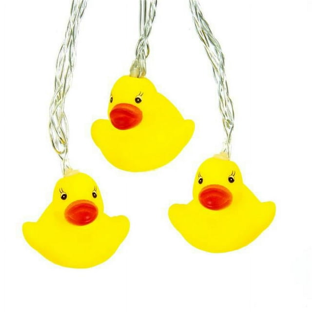 Kurt S. Adler UL2304 10-Light Yellow Duck Warm White LED Light Set