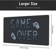 thumbnail image 4 of XMXT Non-Slip Gaming Mouse Pad, Games Over Gray Mousepad Computer Keyboard Mats Desk Pads Office Decor Accessories, 15.8"x29.5", 4 of 8