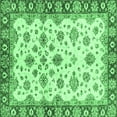 thumbnail image 1 of Ahgly Company Indoor Square Oriental Emerald Green Traditional Area Rugs, 5' Square, 1 of 4
