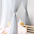 thumbnail image 2 of Cuna con dosel para cama de barra de moda, dosel romántico de tela 100% poliéster, mosquitera para niños para leer, jugar, tienda de campaña, cortina colgante para bebés, decoración de dormitorio, 2 of 5
