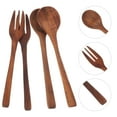 thumbnail image 3 of unbranded  Baby Fork Wooden Spoon Reusable Restaurant Utensils, 3 of 8