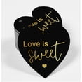 thumbnail image 2 of Inkdotpot 100 Pack Real Gold Foil Paper Tag Love Is Sweet Wedding Favor Hang Tag, 2 of 6
