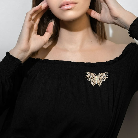 WHAMVOX Butterfly Pin Cute Backpack Pin Cool Horror Lapel Pin Butterfly Animal Brooches Pins Butterfly Shape Corsages For Hats Clothing Decoration