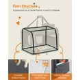 thumbnail image 5 of Feandrea 24-Inch Collapsible Dog Crate with 3 Mesh Doors, Portable Pet Carrier with Safety Zippers for Travel, Gray, 5 of 6