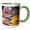 Green/White, variant on 3drose, Rainawari, Srinagar, Jammu, Kashmir, India. Dried Lentils at Market., 15oz Mug