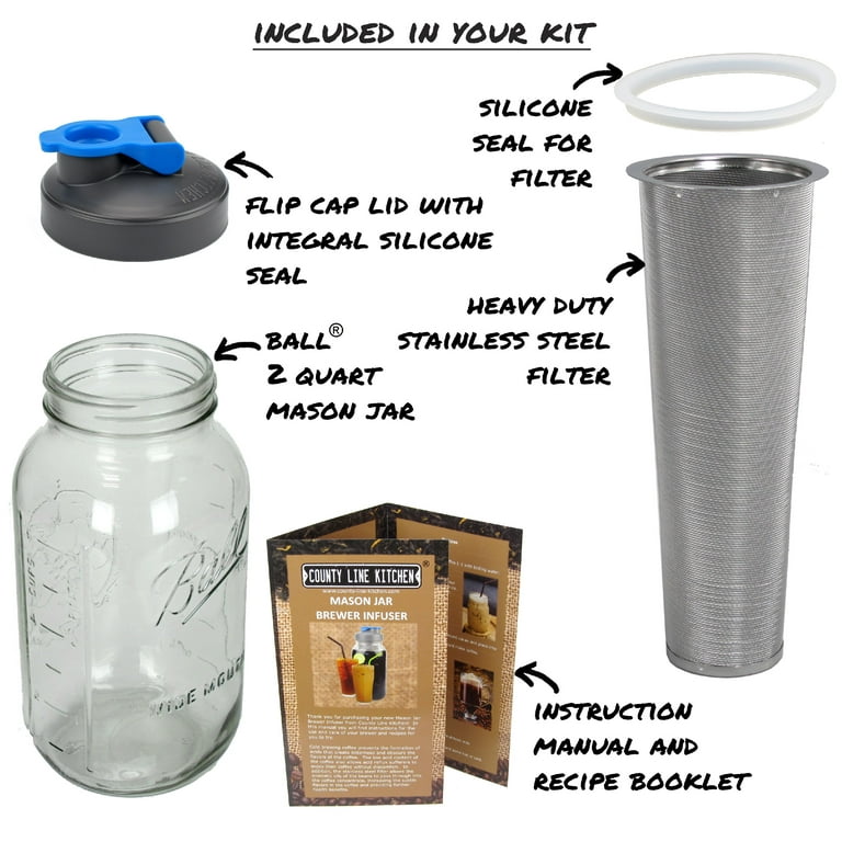 County Line Kitchen's Mason Jar Cold Brew Coffee Kit — Tools and Toys