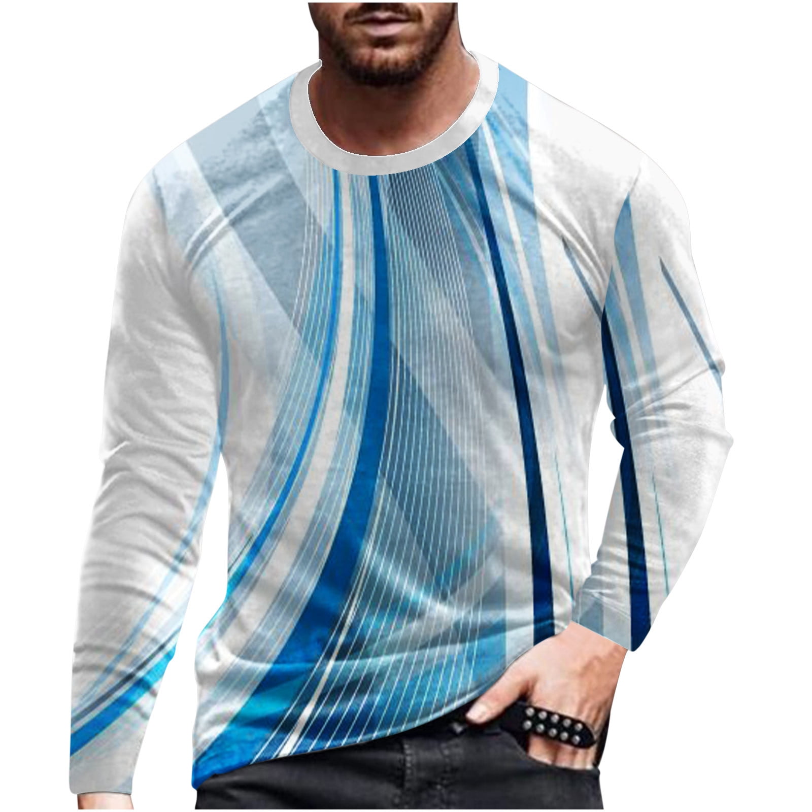 white and light blue designer shirt