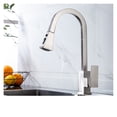 thumbnail image 1 of Kitchen Faucets Square Black Single Handle Pull Out Kitchen Tap Single Hole Swivel 360 Degree Rotation Water Mixer Tap ,Effortless Installation, 1 of 7